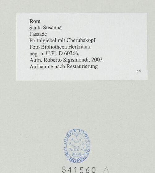 Rückseite von bh541560_recto