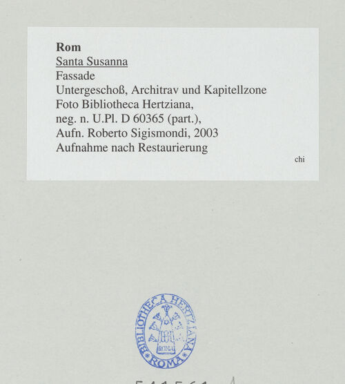 Rückseite von bh541561_recto