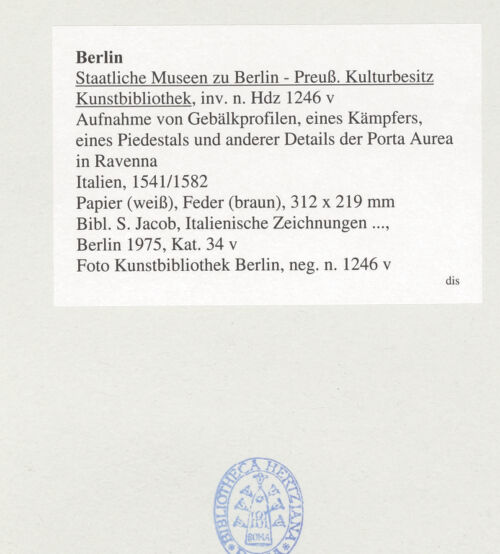 Rückseite von bh541761_recto