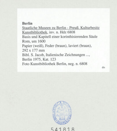 Rückseite von bh541818_recto