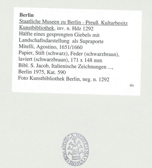 Rückseite von bh541962_recto