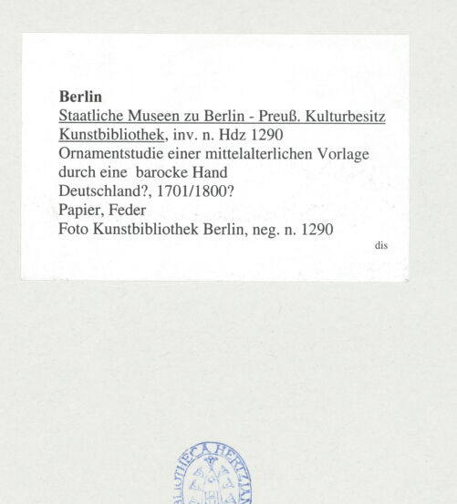 Rückseite von bh542450_recto