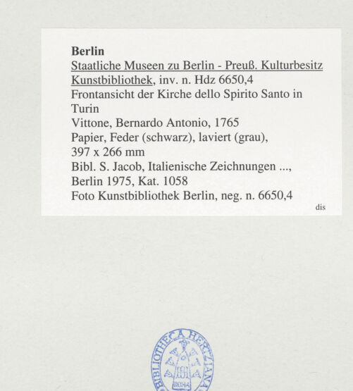 Rückseite von bh542525_recto