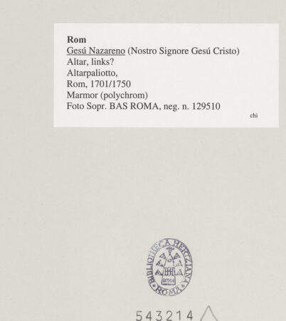 Rückseite von Sopr. BAS ROMA [https://www.deutsche-digitale-bibliothek.de/content/lizenzen/rv-ez/] Altarpaliotto - , bh543214_recto. Foto.