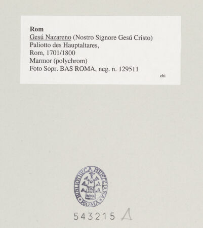 Rückseite von Sopr. BAS ROMA [https://www.deutsche-digitale-bibliothek.de/content/lizenzen/rv-ez/] Paliotto des Hauptaltares - , bh543215_recto. Foto.