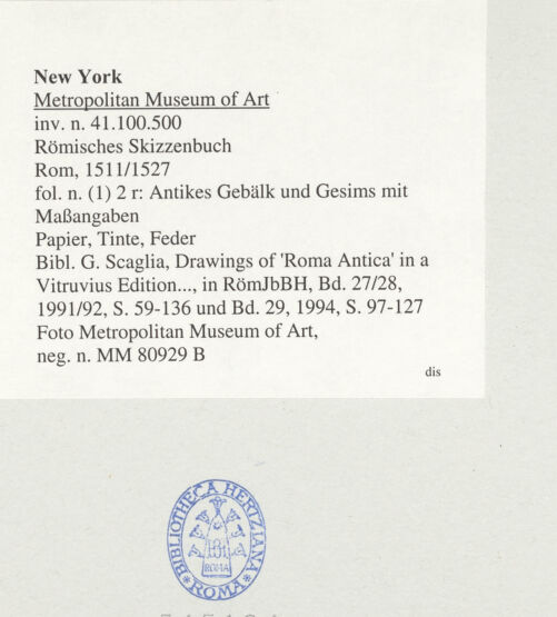 Rückseite von bh545104_recto