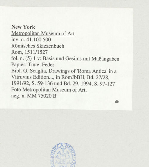 Rückseite von bh545105_recto