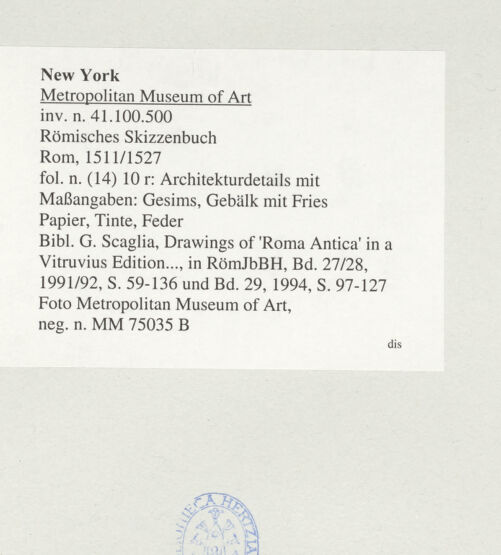 Rückseite von bh545124_recto