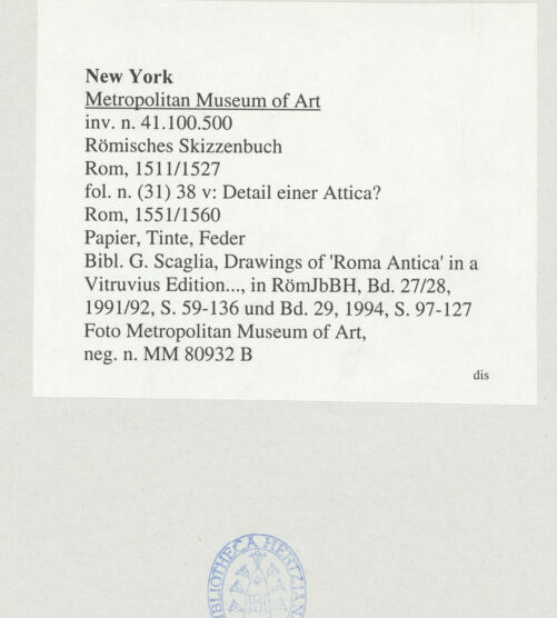 Rückseite von bh545133_recto