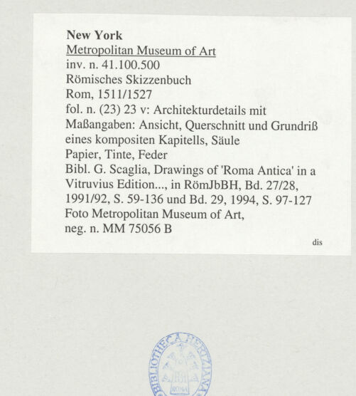 Rückseite von bh545146_recto