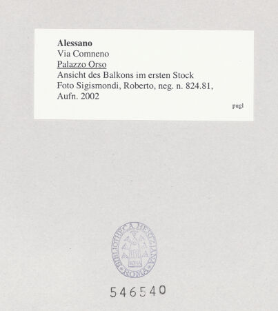 Rückseite von bh546540_recto