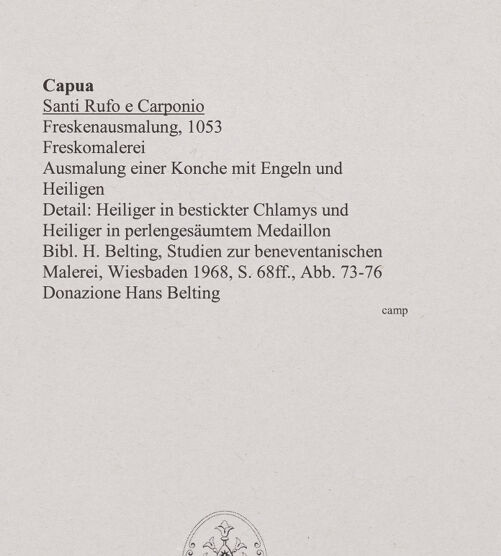 Rückseite von unbekannt [https://www.deutsche-digitale-bibliothek.de/content/lizenzen/rv-ez/] Hand Gottes mit Engeln und Heiligen - Zwei Heiligen, bh551246_recto. Foto.