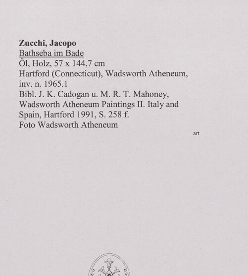 Rückseite von Wadsworth Atheneum [https://www.deutsche-digitale-bibliothek.de/content/lizenzen/rv-ez/] Bathseba im Bade - , bh551905_recto. Foto.