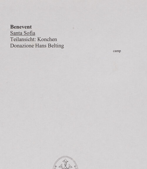 Rückseite von unbekannt [https://www.deutsche-digitale-bibliothek.de/content/lizenzen/rv-ez/] Santa Sofia - Konchen von oben, bh556257_recto. Foto.