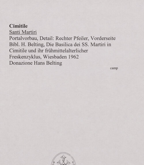 Rückseite von unbekannt [https://www.deutsche-digitale-bibliothek.de/content/lizenzen/rv-ez/] Rechter Pfeiler - Detail: Vorderseite, bh556472_recto. Foto.