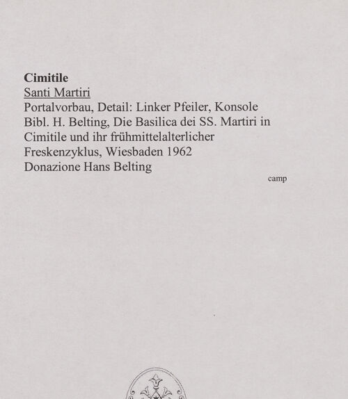 Rückseite von unbekannt [https://www.deutsche-digitale-bibliothek.de/content/lizenzen/rv-ez/] Linker Pfeiler - Detail: Konsole, bh556475_recto. Foto.