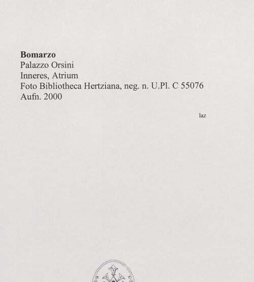 Rückseite von Bibliotheca Hertziana [http://creativecommons.org/licenses/by-nc-sa/4.0/] Palazzo Orsini - Inneres, Atrium, bh556714_recto. Foto: Sigismondi, Roberto.