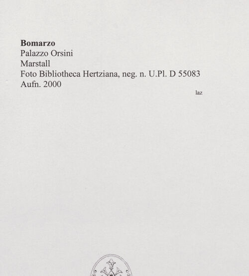 Rückseite von Bibliotheca Hertziana [https://www.deutsche-digitale-bibliothek.de/content/lizenzen/rv-fz/] Palazzo Orsini - Marstall, bh556720_recto. Foto.