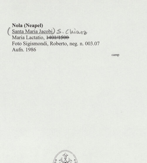 Rückseite von Sigismondi, Roberto [http://creativecommons.org/licenses/by-nc-sa/4.0/] Maria Lactatio (Madonna dell'Umiltà) - Detail, bh556880_recto. Foto: Sigismondi, Roberto.