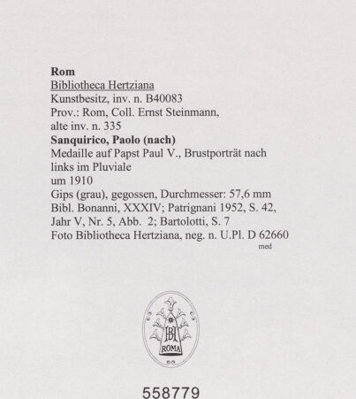 Rückseite von bh558779_recto