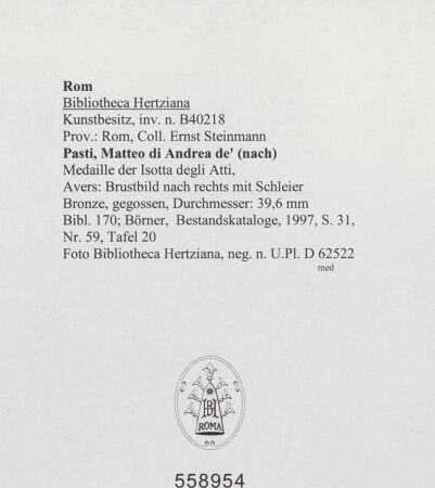 Rückseite von bh558954_recto