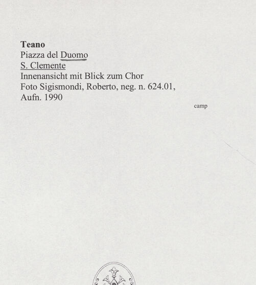 Rückseite von Sigismondi, Roberto [http://creativecommons.org/licenses/by-nc-sa/4.0/] Dom - Innenansicht mit Blick zum Chor, bh559541_recto. Foto: Sigismondi, Roberto.