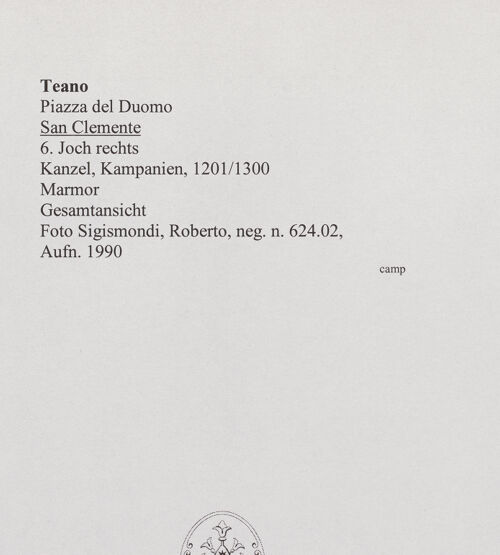 Rückseite von Sigismondi, Roberto [http://creativecommons.org/licenses/by-nc-sa/4.0/] Kanzel - Seitenansicht, bh559544_recto. Foto: Sigismondi, Roberto.