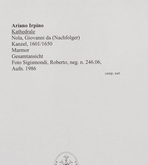 Rückseite von Sigismondi, Roberto [http://creativecommons.org/licenses/by-nc-sa/4.0/] Seitenansicht, bh559603_recto. Foto: Sigismondi, Roberto.