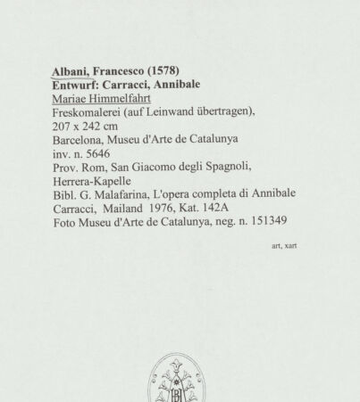 Rückseite von Museu d'Arte de Catalunya [https://www.deutsche-digitale-bibliothek.de/content/lizenzen/rv-ez/] Mariae Himmelfahrt - , bh562475_recto. Foto: Calveras, Mérida (Sagristà).