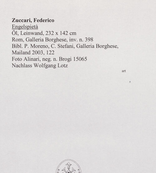 Rückseite von Alinari [https://www.deutsche-digitale-bibliothek.de/content/lizenzen/rv-ez/] Engelspietà - , bh562804_recto. Foto.