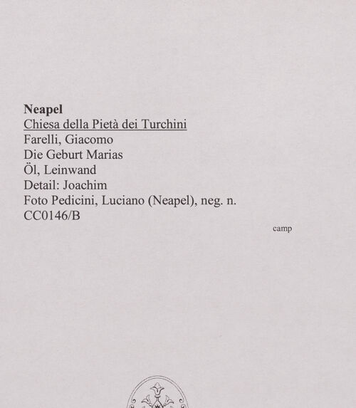 Rückseite von Pedicini, Luciano [https://www.deutsche-digitale-bibliothek.de/content/lizenzen/rv-ez/] Die Geburt Marias - Detail: Joachim, bh570577_recto. Foto: Pedicini, Luciano.