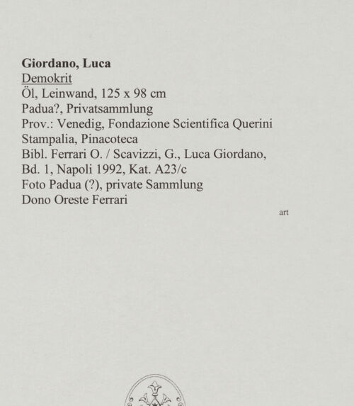 Rückseite von Padua? [https://www.deutsche-digitale-bibliothek.de/content/lizenzen/rv-ez/] Demokrit - , bh571982_recto. Foto.