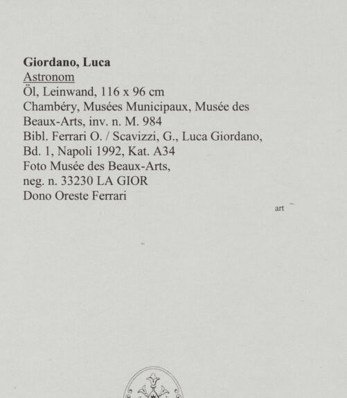 Rückseite von Musée des Beaux-Arts [https://www.deutsche-digitale-bibliothek.de/content/lizenzen/rv-ez/] Astronom - , bh571996_recto. Foto.