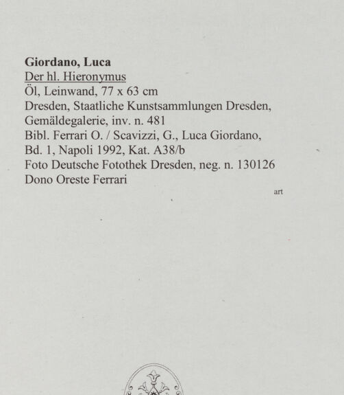 Rückseite von Deutsche Fotothek [https://www.deutsche-digitale-bibliothek.de/content/lizenzen/rv-ez/] Der heilige Hieronymus - , bh572004_recto. Foto.