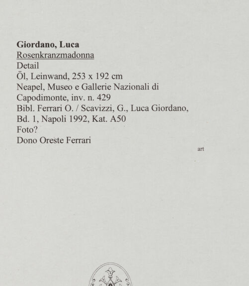 Rückseite von Foto? [https://www.deutsche-digitale-bibliothek.de/content/lizenzen/rv-ez/] Rosenkranzmadonna - Detail, bh572013_recto. Foto.