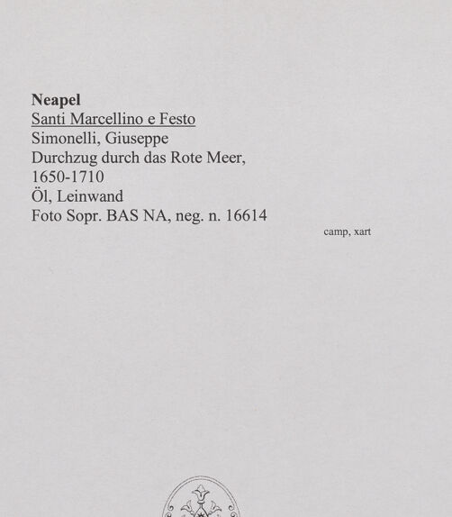 Rückseite von Sopr. BAS NA [https://www.deutsche-digitale-bibliothek.de/content/lizenzen/rv-ez/] Durchzug durch das Rote Meer - Gesamtansicht, bh572080_recto. Foto.