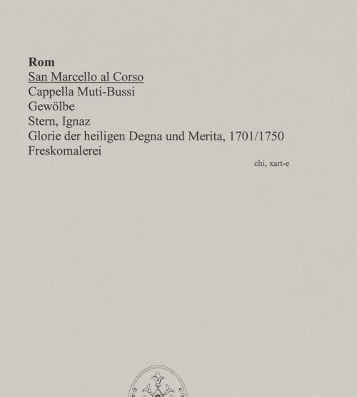 Rückseite von unbekannt [https://www.deutsche-digitale-bibliothek.de/content/lizenzen/rv-fz/] Gewölbedekoration mit der Glorie der heiligen Degna und Merita und den Personifikationen von Fides und Fortitudo - , bh575904_recto. Foto.