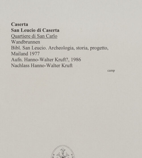 Rückseite von unbekannt [https://www.deutsche-digitale-bibliothek.de/content/lizenzen/rv-fz/] Quartiere di San Carlo - Wandbrunnen, bh576830_recto. Foto: Kruft?, Hanno-Walter.