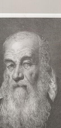 Rückseite von Calcografia [http://creativecommons.org/publicdomain/mark/1.0/] Schola Italica Picturae sive Selectae quaedam summorum e schola italica pictorum tabulae aere incisae cura et impensis Gavini Hamilton pictoris Romae MDCCLXIIITafel 25: Effigies incognita - , bh577978. Foto.