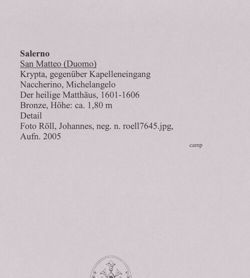 Rückseite von Röll, Johannes [https://www.deutsche-digitale-bibliothek.de/content/lizenzen/rv-fz/] Der heilige Matthäus - Detail, bh578908_recto. Foto (digital): Röll, Johannes.