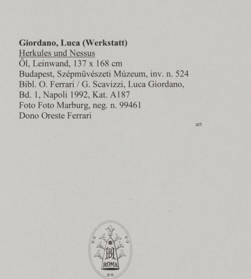 Rückseite von Foto Marburg [https://www.deutsche-digitale-bibliothek.de/content/lizenzen/rv-ez/] Herkules und Nessus - , bh579643_recto. Foto.