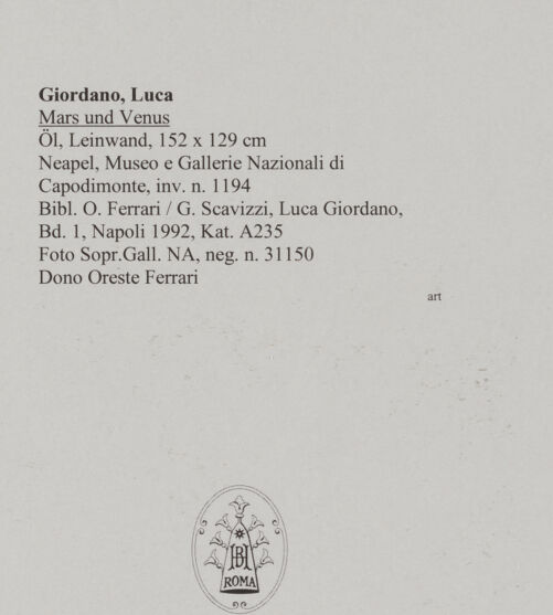 Rückseite von Sopr. Gall. Napoli [https://www.deutsche-digitale-bibliothek.de/content/lizenzen/rv-ez/] Mars und Venus - , bh579680_recto. Foto.