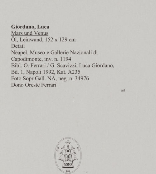 Rückseite von Sopr. Gall. Napoli [https://www.deutsche-digitale-bibliothek.de/content/lizenzen/rv-ez/] Mars und Venus - Detail, bh579682_recto. Foto.