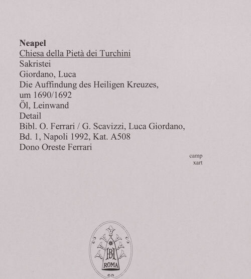 Rückseite von unbekannt [https://www.deutsche-digitale-bibliothek.de/content/lizenzen/rv-ez/] Die Auffindung des Heiligen Kreuzes - Detail: das Kreuz, bh579784_recto. Foto.