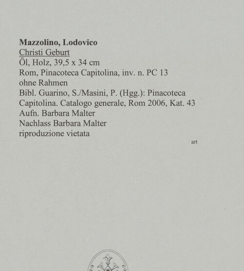 Rückseite von unbekannt [https://www.deutsche-digitale-bibliothek.de/content/lizenzen/rv-ez/] Christi Geburt - ohne Rahmen, bh584190_recto. Foto: Malter, Barbara.