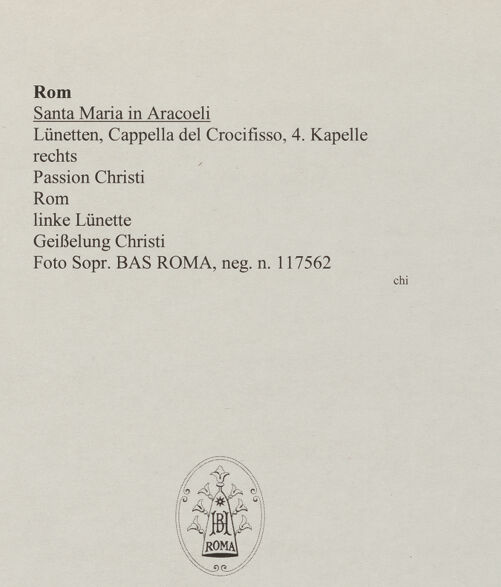 Rückseite von Sopr. BAS ROMA [https://www.deutsche-digitale-bibliothek.de/content/lizenzen/rv-ez/] Passion ChristiChristus am Ölberg - , bh584643_recto. Foto.