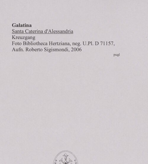 Rückseite von Bibliotheca Hertziana [http://creativecommons.org/licenses/by-nc-sa/4.0/] Convento di Santa Caterina d'AlessandriaChiostro - Ansicht, bh585668_recto. Foto: Sigismondi, Roberto.