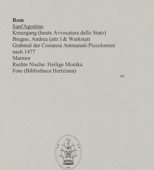 Rückseite von unbekannt [https://www.deutsche-digitale-bibliothek.de/content/lizenzen/rv-fz/] Grabmal der Costanza Ammanati-Piccolomini (+1477)NischenfigurenRechte Nische: Heilige Monika - Gesamtansicht, bh586403_recto. Foto.