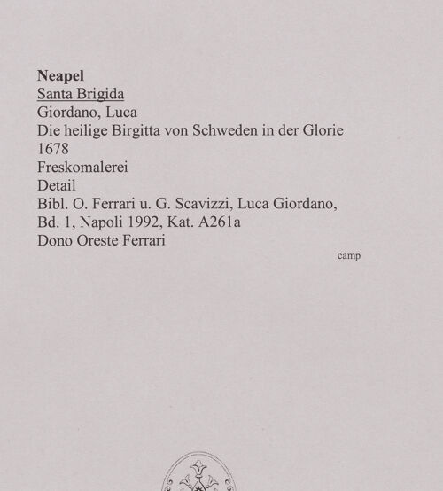 Rückseite von unbekannt [https://www.deutsche-digitale-bibliothek.de/content/lizenzen/rv-ez/] Die heilige Birgitta von Schweden in der Glorie - Detail, bh586751_recto. Foto.