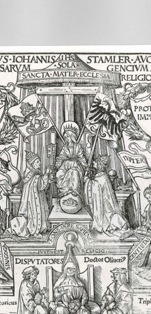 Rückseite von Staatsgalerie Stuttgart [https://www.deutsche-digitale-bibliothek.de/content/lizenzen/rv-ez/] Frontispiz zu Johann Stammlers "Dyalogus" - , bh587509. Foto.